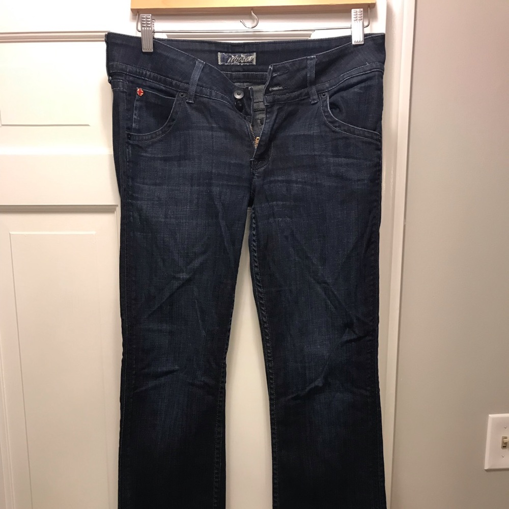 Hudson lowrise bootcut dark jeans